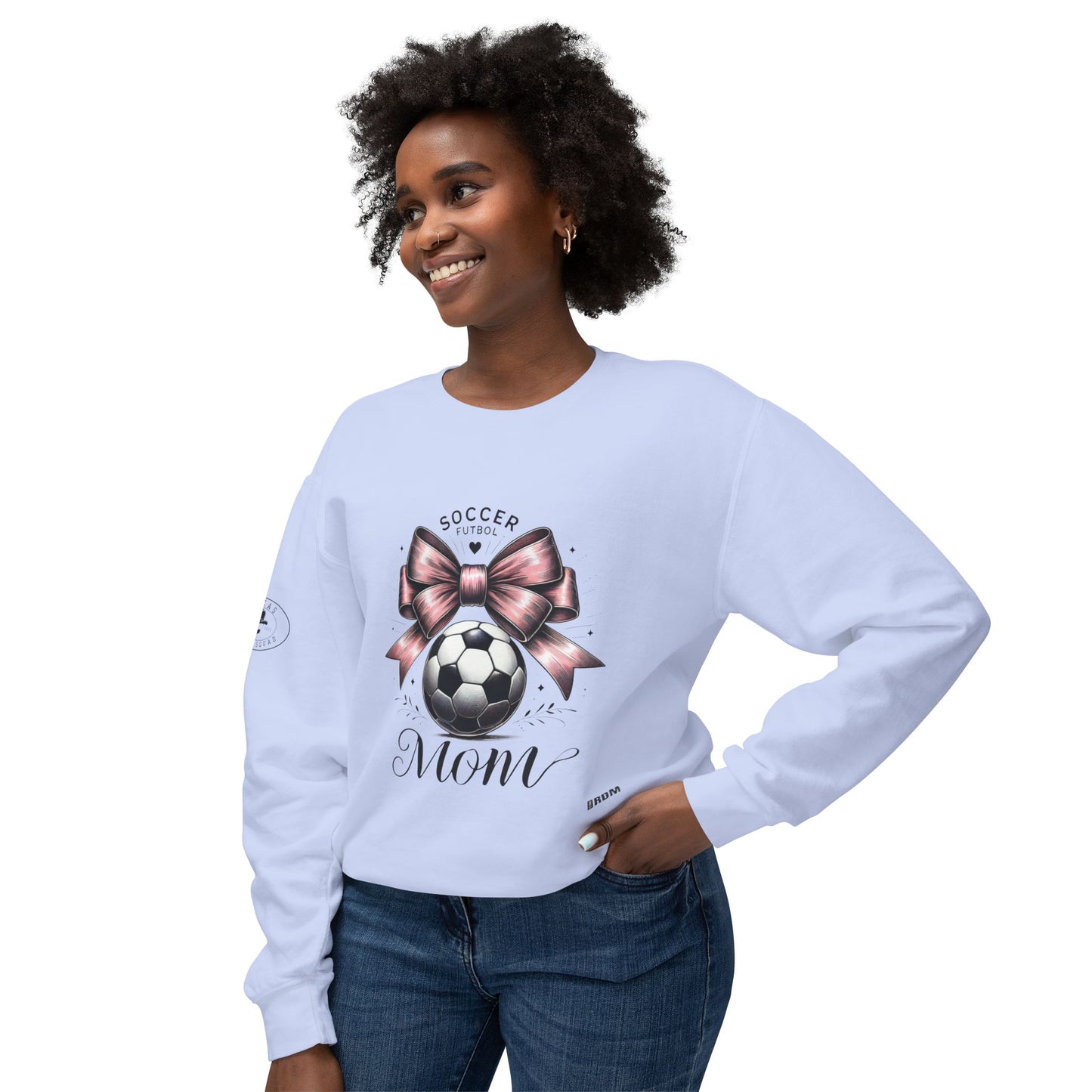 Soccer Mom Unisex Lightweight Crewneck Sweatshirt, Soccer shirt
