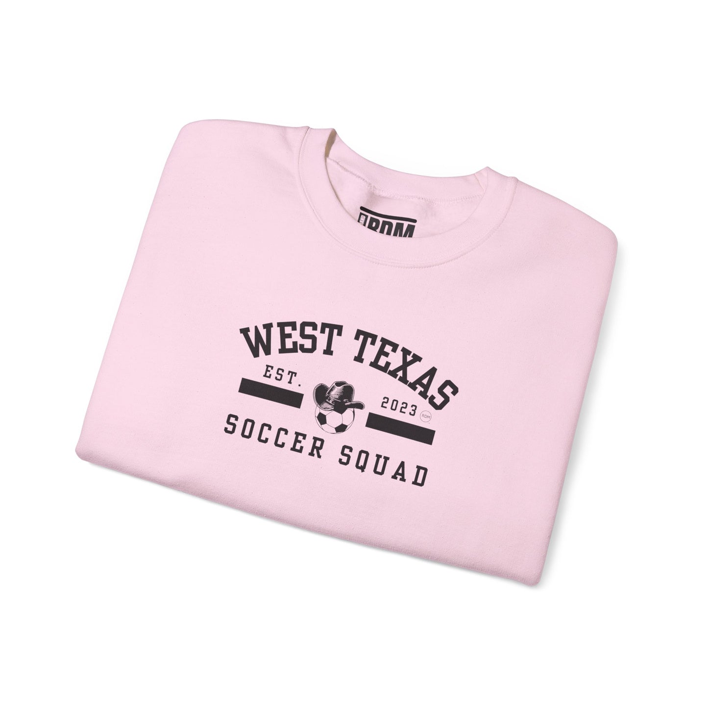 West Texas Soccer Squad Black Letters Unisex Heavy Blend™ Crewneck Sweatshirt