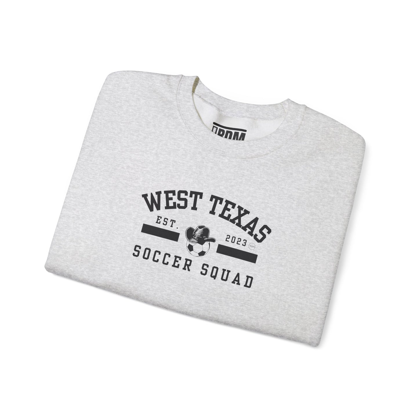 West Texas Soccer Squad Black Letters Unisex Heavy Blend™ Crewneck Sweatshirt