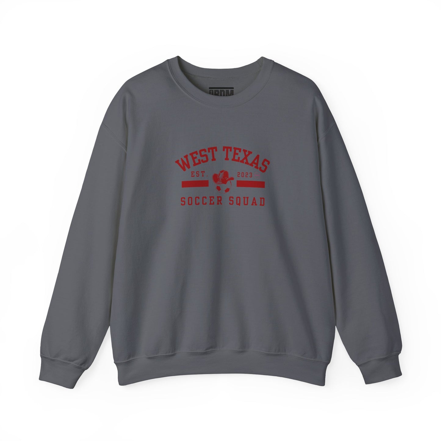 West Texas Soccer Squad Red Letters Unisex Heavy Blend™ Crewneck Sweatshirt