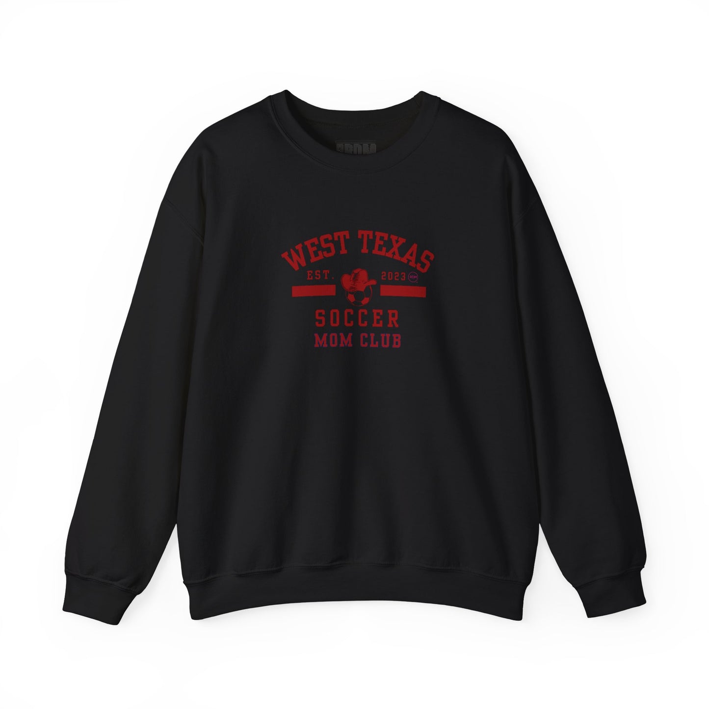 West Texas Soccer Mom Red Letters Unisex Heavy Blend™ Crewneck Sweatshirt
