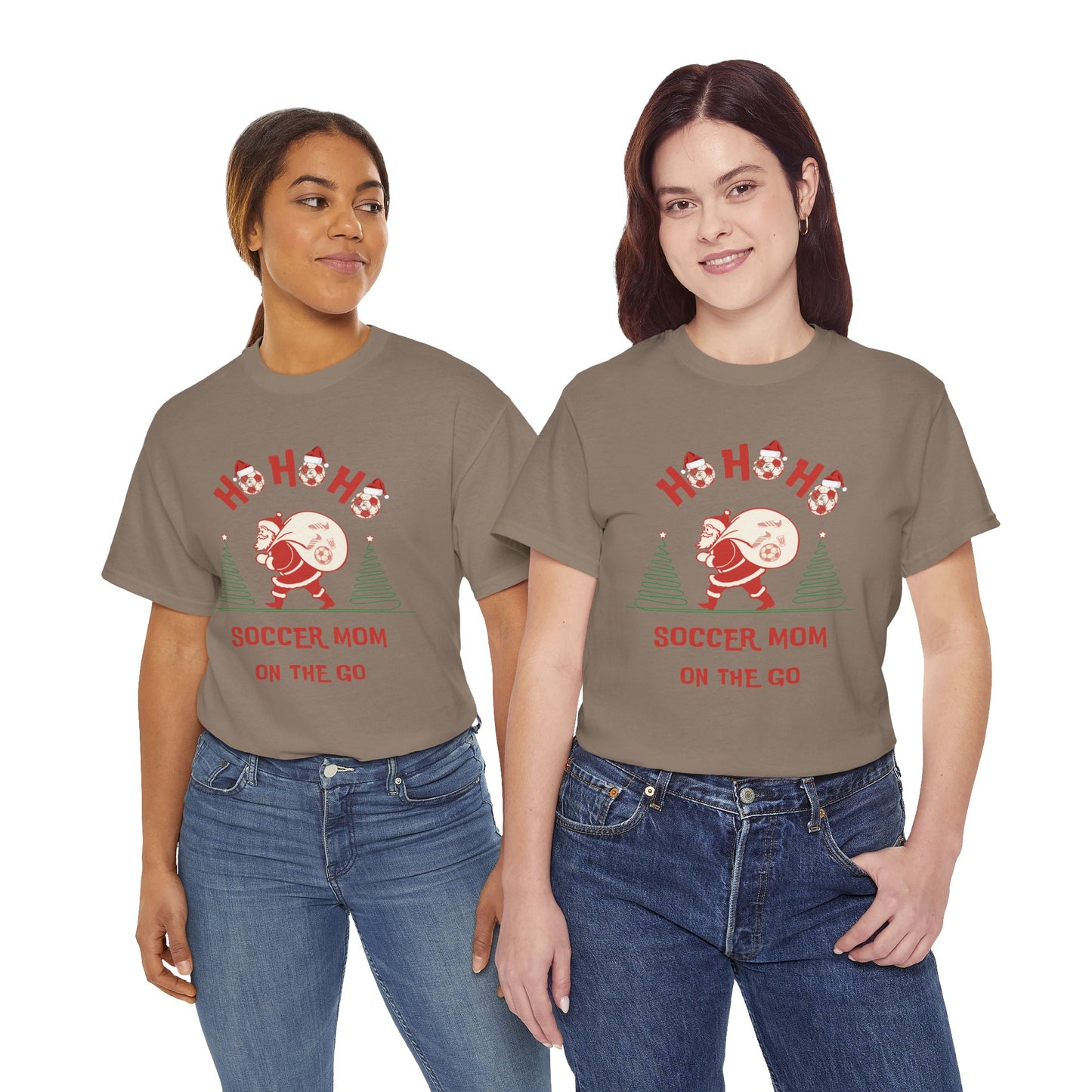 Ho Ho Ho Soccer Mom on the Go Christmas Shirt Holiday