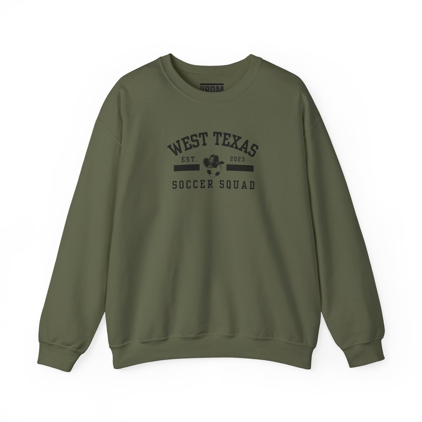 West Texas Soccer Squad Black Letters Unisex Heavy Blend™ Crewneck Sweatshirt