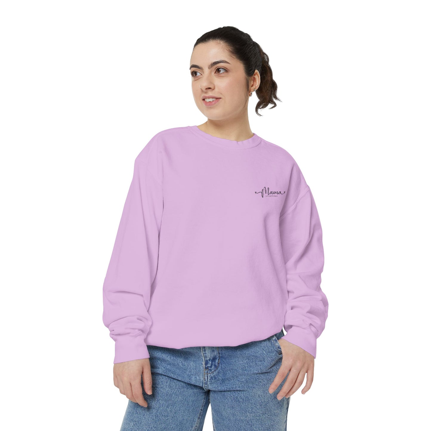 Mother’s Day Sweatshirt Cozy Gift for Mom Unisex Garment-Dyed