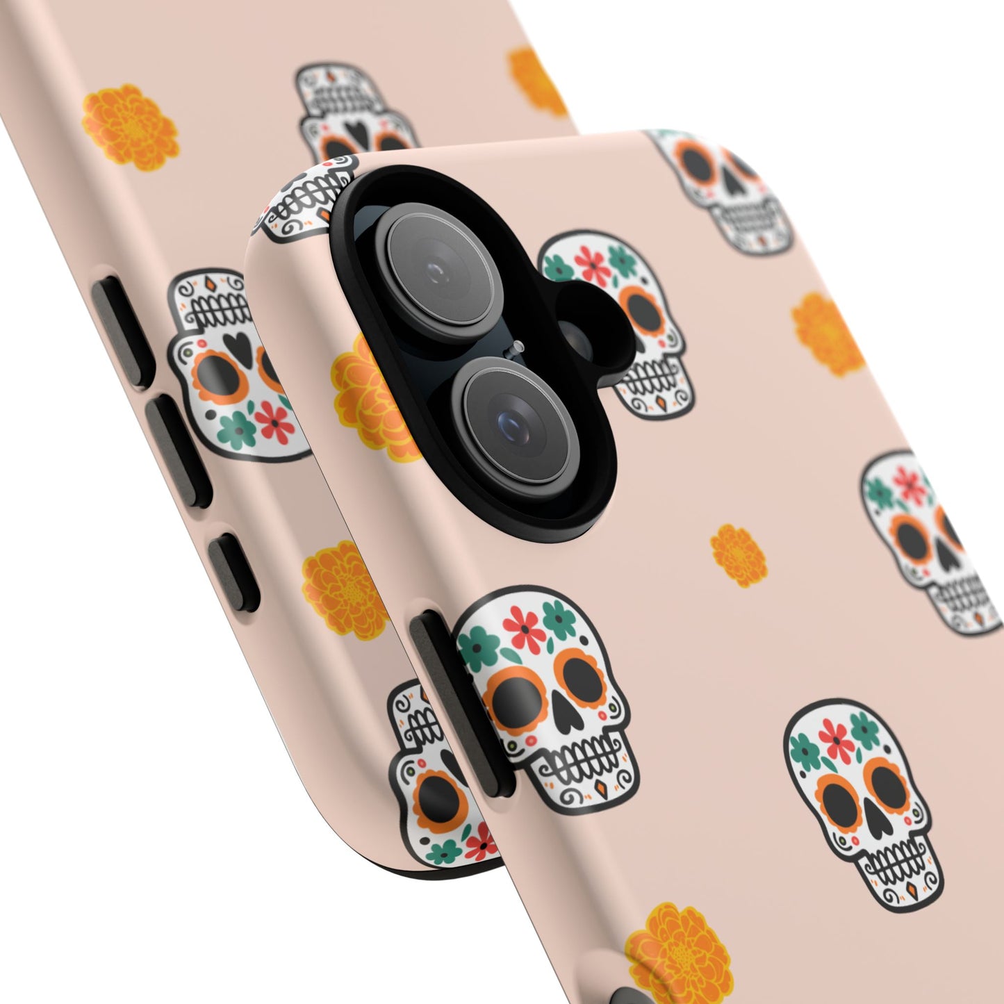 Day of the Dead Alebrije phone case, durable protection, Día de los Muertos enthusiasts,  Mexican folklore, sugar skulls, and alebrije creatures, Tough Cases