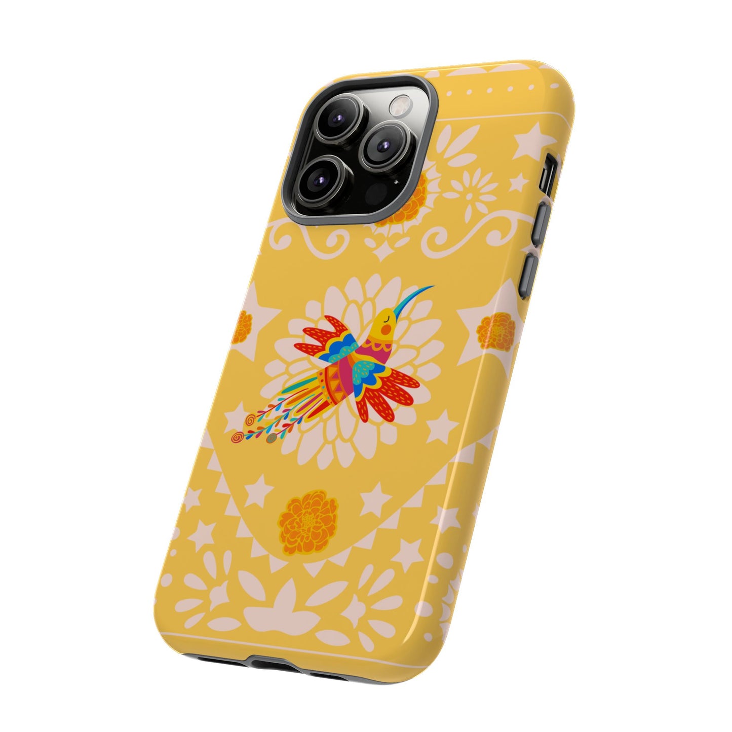 Day of the Dead Alebrije phone case, durable protection, Día de los Muertos enthusiasts,  Mexican folklore, sugar skulls, and alebrije creatures, Tough Cases