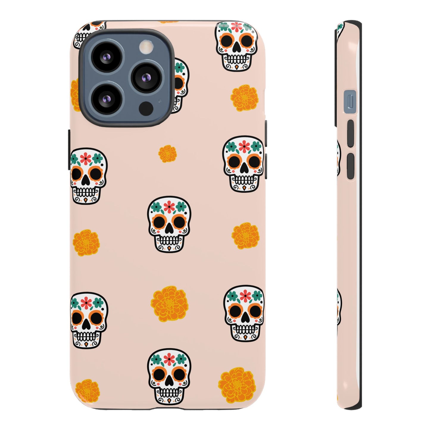 Day of the Dead Alebrije phone case, durable protection, Día de los Muertos enthusiasts,  Mexican folklore, sugar skulls, and alebrije creatures, Tough Cases