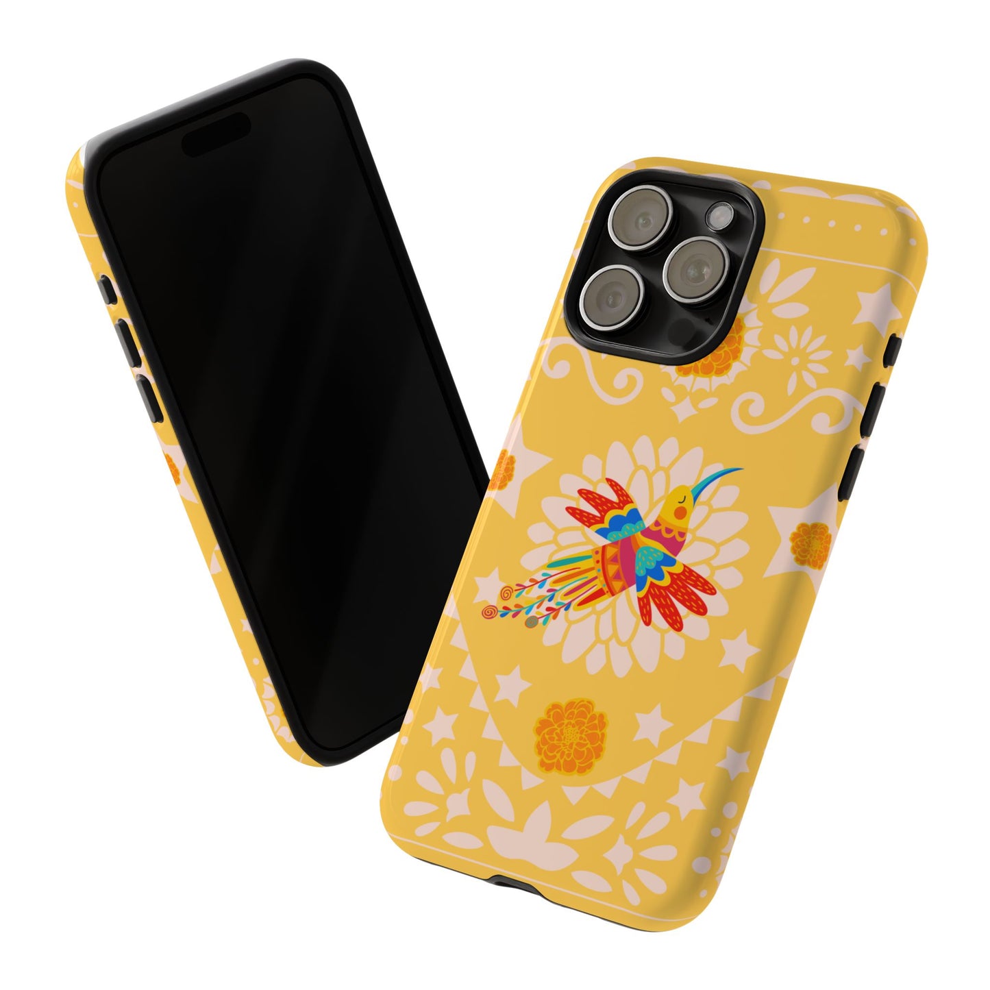 Day of the Dead Alebrije phone case, durable protection, Día de los Muertos enthusiasts,  Mexican folklore, sugar skulls, and alebrije creatures, Tough Cases