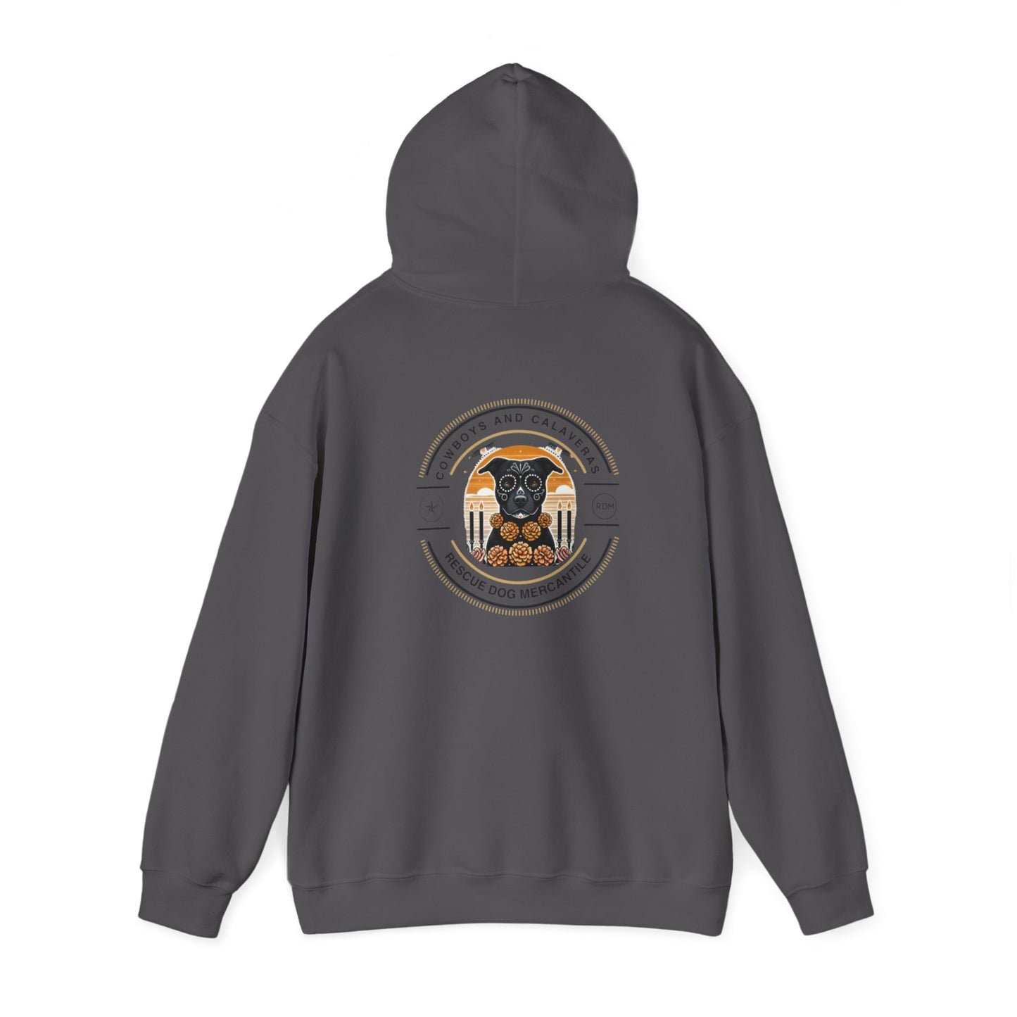 RDM Dia de los Muertos Dogs in Heaven Hooded Sweatshirt, Mexican Folklore, Texas Roots, Dogs in Heaven, Dog Parent, Halloween, Cowboys, Vaqueros