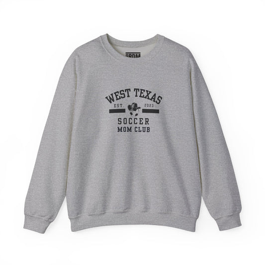 West Texas Soccer Mom Black Letters Unisex Heavy Blend™ Crewneck Sweatshirt