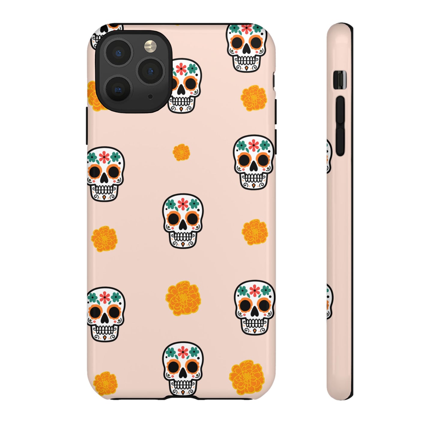 Day of the Dead Alebrije phone case, durable protection, Día de los Muertos enthusiasts,  Mexican folklore, sugar skulls, and alebrije creatures, Tough Cases