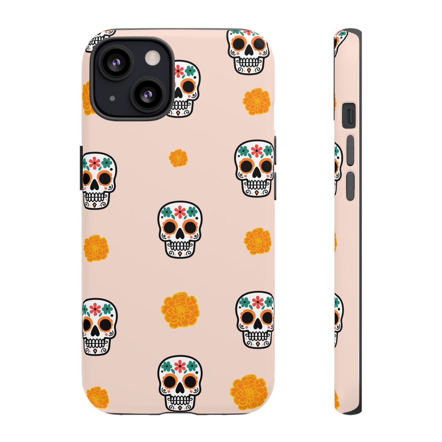 Day of the Dead Alebrije phone case, durable protection, Día de los Muertos enthusiasts,  Mexican folklore, sugar skulls, and alebrije creatures, Tough Cases