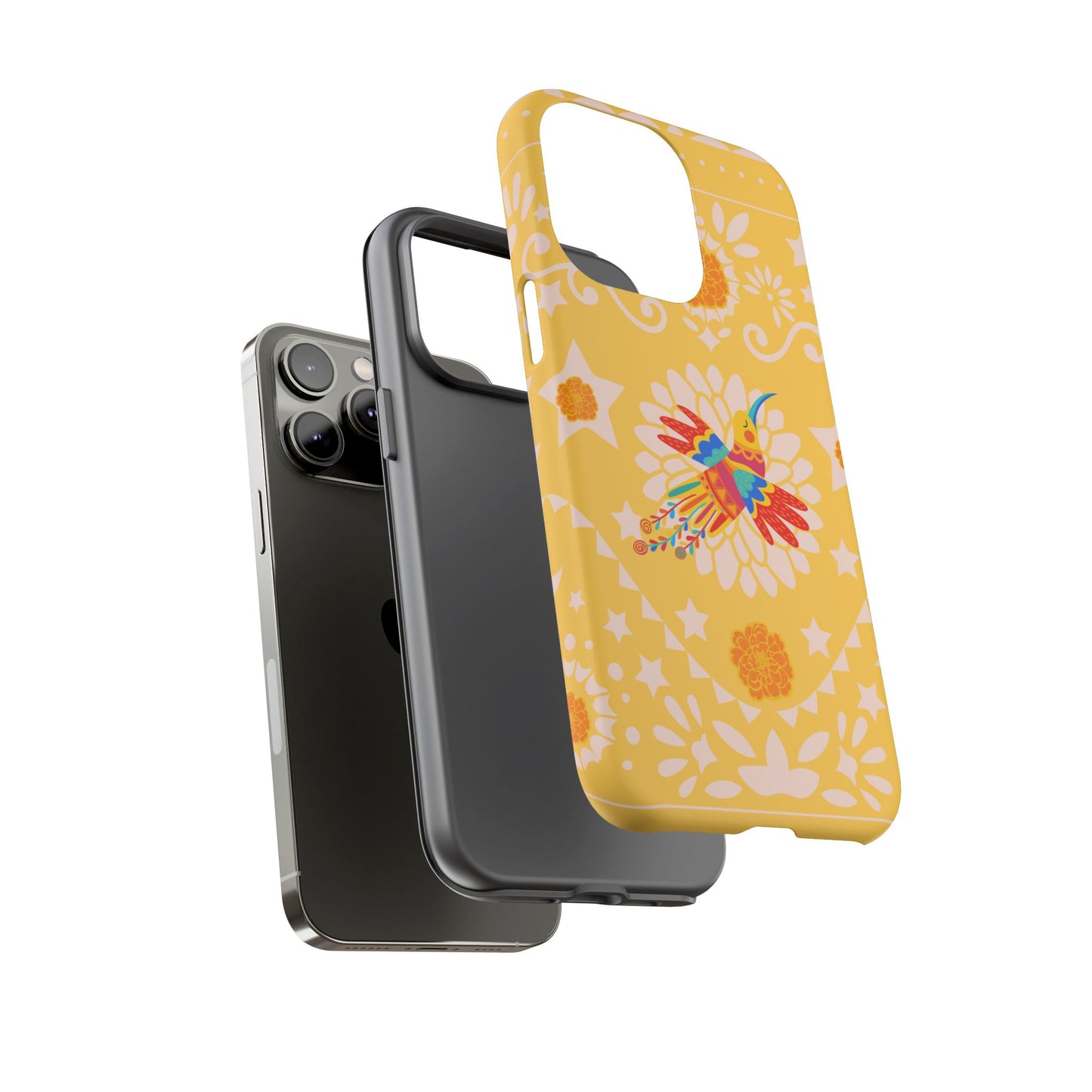 Day of the Dead Alebrije phone case, durable protection, Día de los Muertos enthusiasts,  Mexican folklore, sugar skulls, and alebrije creatures, Tough Cases