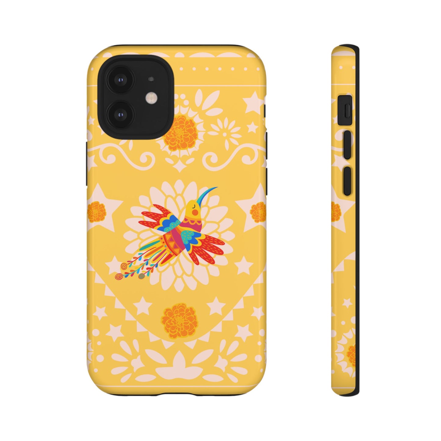 Day of the Dead Alebrije phone case, durable protection, Día de los Muertos enthusiasts,  Mexican folklore, sugar skulls, and alebrije creatures, Tough Cases