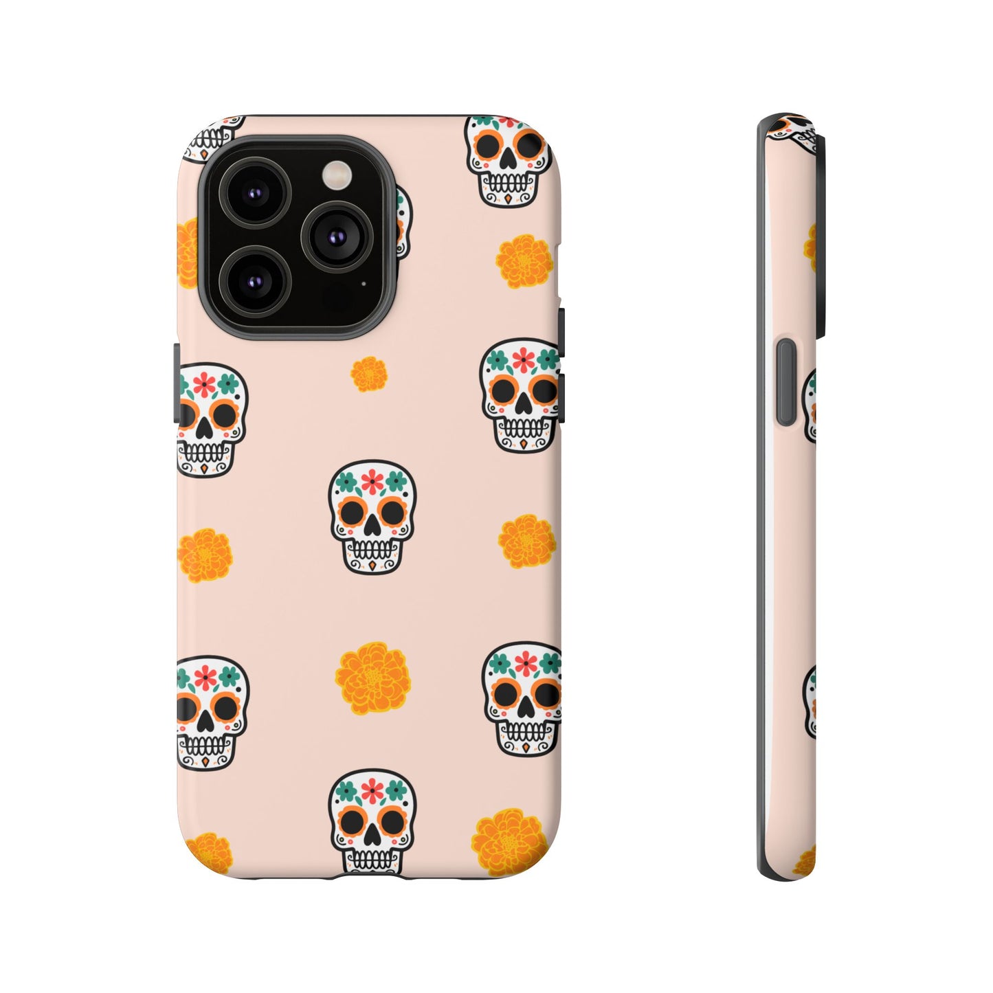 Day of the Dead Alebrije phone case, durable protection, Día de los Muertos enthusiasts,  Mexican folklore, sugar skulls, and alebrije creatures, Tough Cases