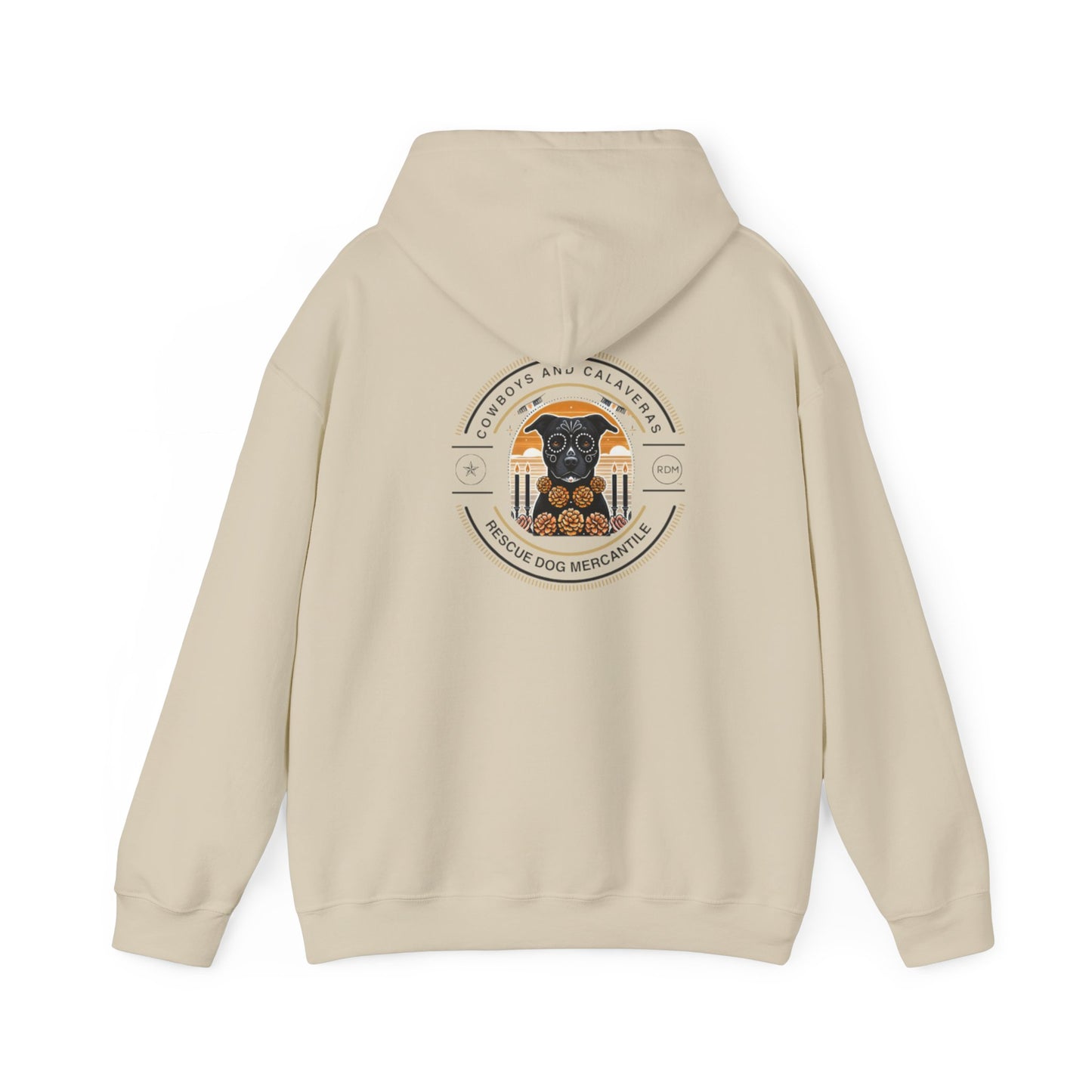 RDM Dia de los Muertos Dogs in Heaven Hooded Sweatshirt, Mexican Folklore, Texas Roots, Dogs in Heaven, Dog Parent, Halloween, Cowboys, Vaqueros