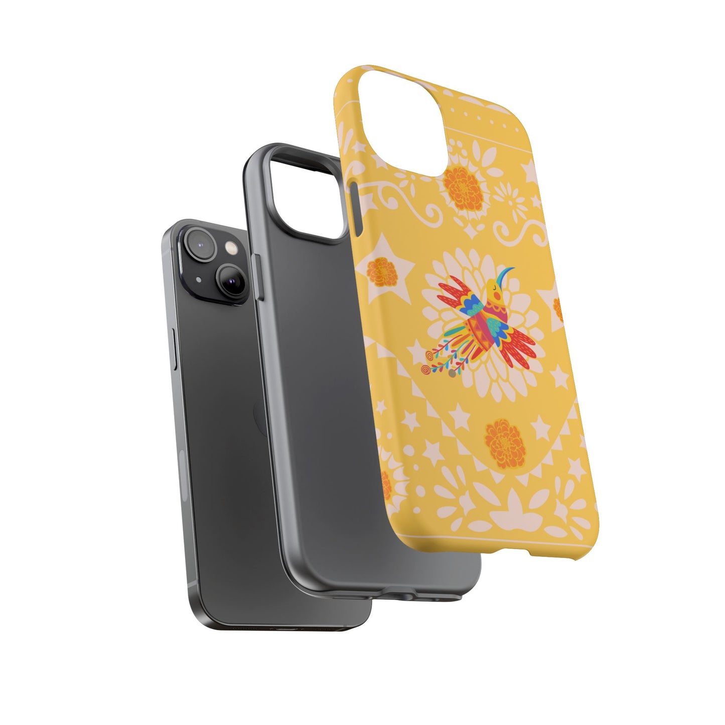 Day of the Dead Alebrije phone case, durable protection, Día de los Muertos enthusiasts,  Mexican folklore, sugar skulls, and alebrije creatures, Tough Cases