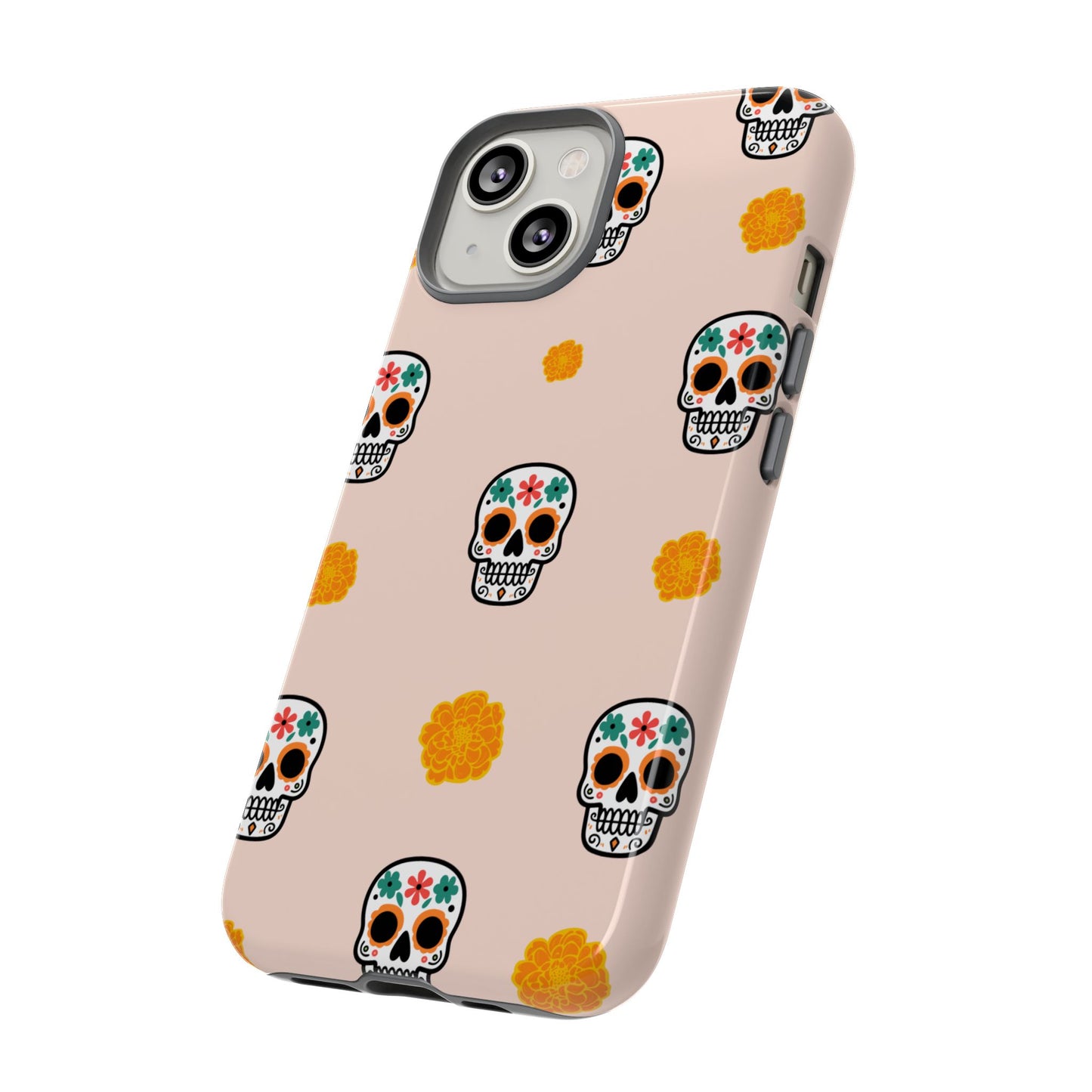 Day of the Dead Alebrije phone case, durable protection, Día de los Muertos enthusiasts,  Mexican folklore, sugar skulls, and alebrije creatures, Tough Cases