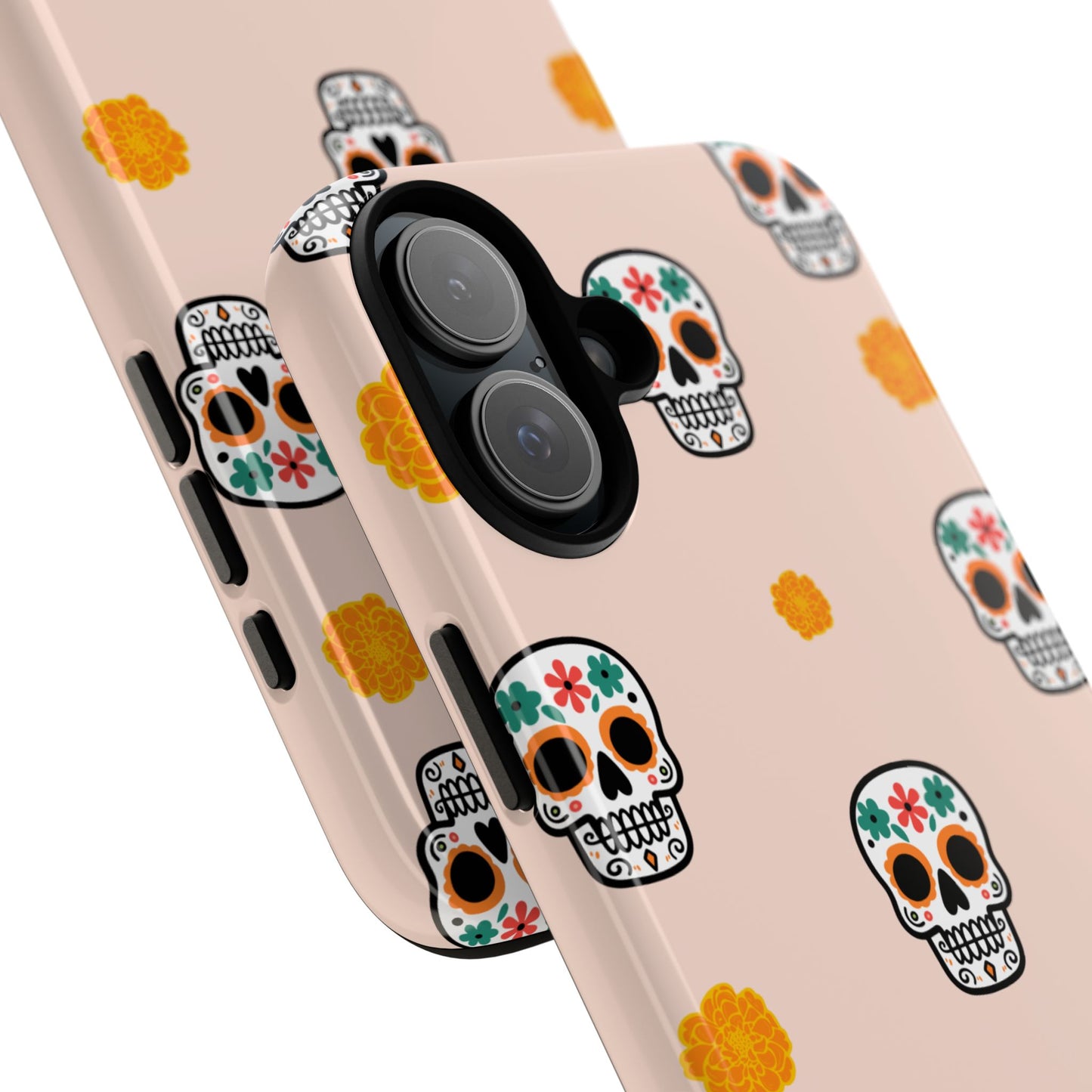 Day of the Dead Alebrije phone case, durable protection, Día de los Muertos enthusiasts,  Mexican folklore, sugar skulls, and alebrije creatures, Tough Cases