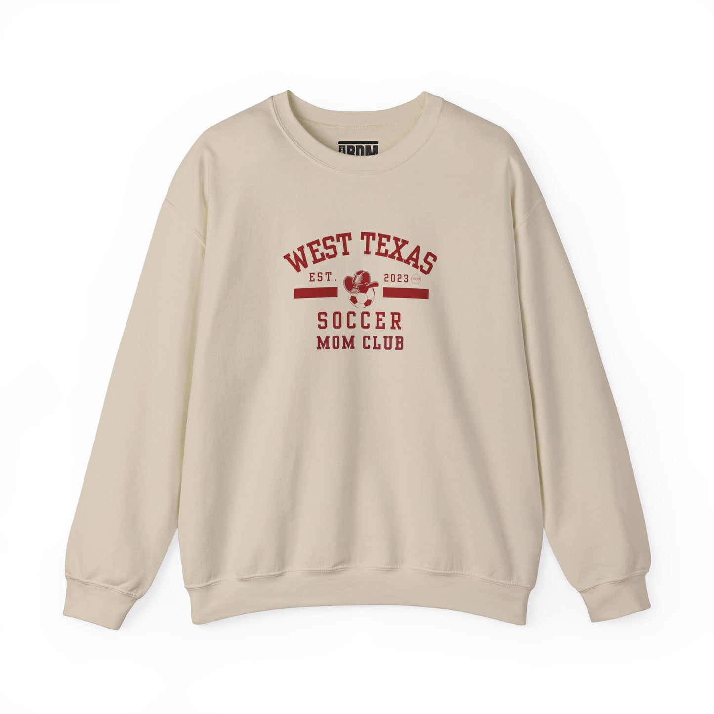 West Texas Soccer Mom Red Letters Unisex Heavy Blend™ Crewneck Sweatshirt