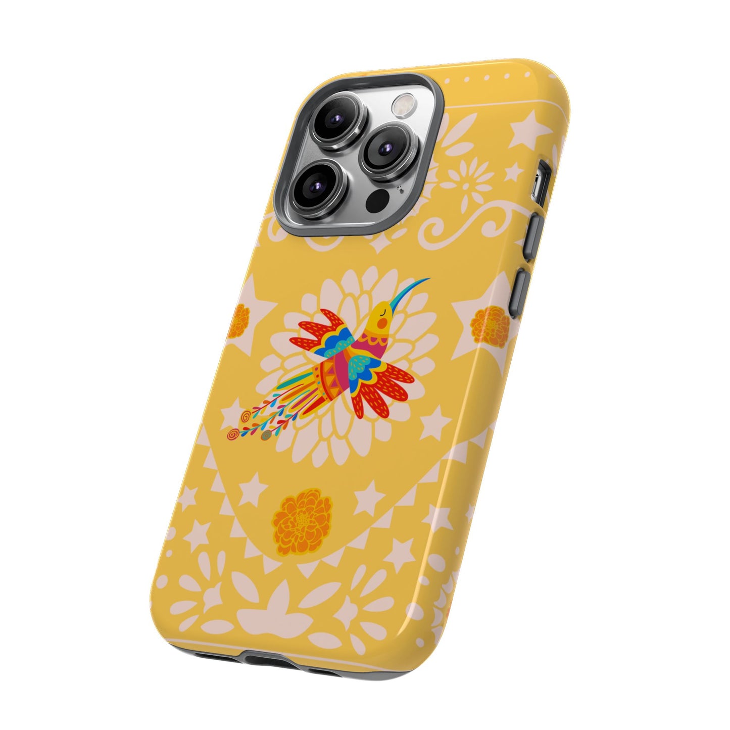 Day of the Dead Alebrije phone case, durable protection, Día de los Muertos enthusiasts,  Mexican folklore, sugar skulls, and alebrije creatures, Tough Cases