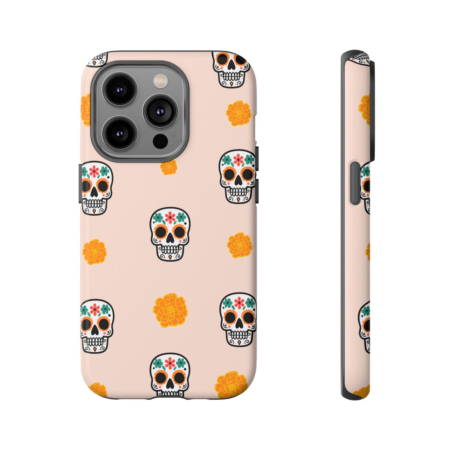 Day of the Dead Alebrije phone case, durable protection, Día de los Muertos enthusiasts,  Mexican folklore, sugar skulls, and alebrije creatures, Tough Cases