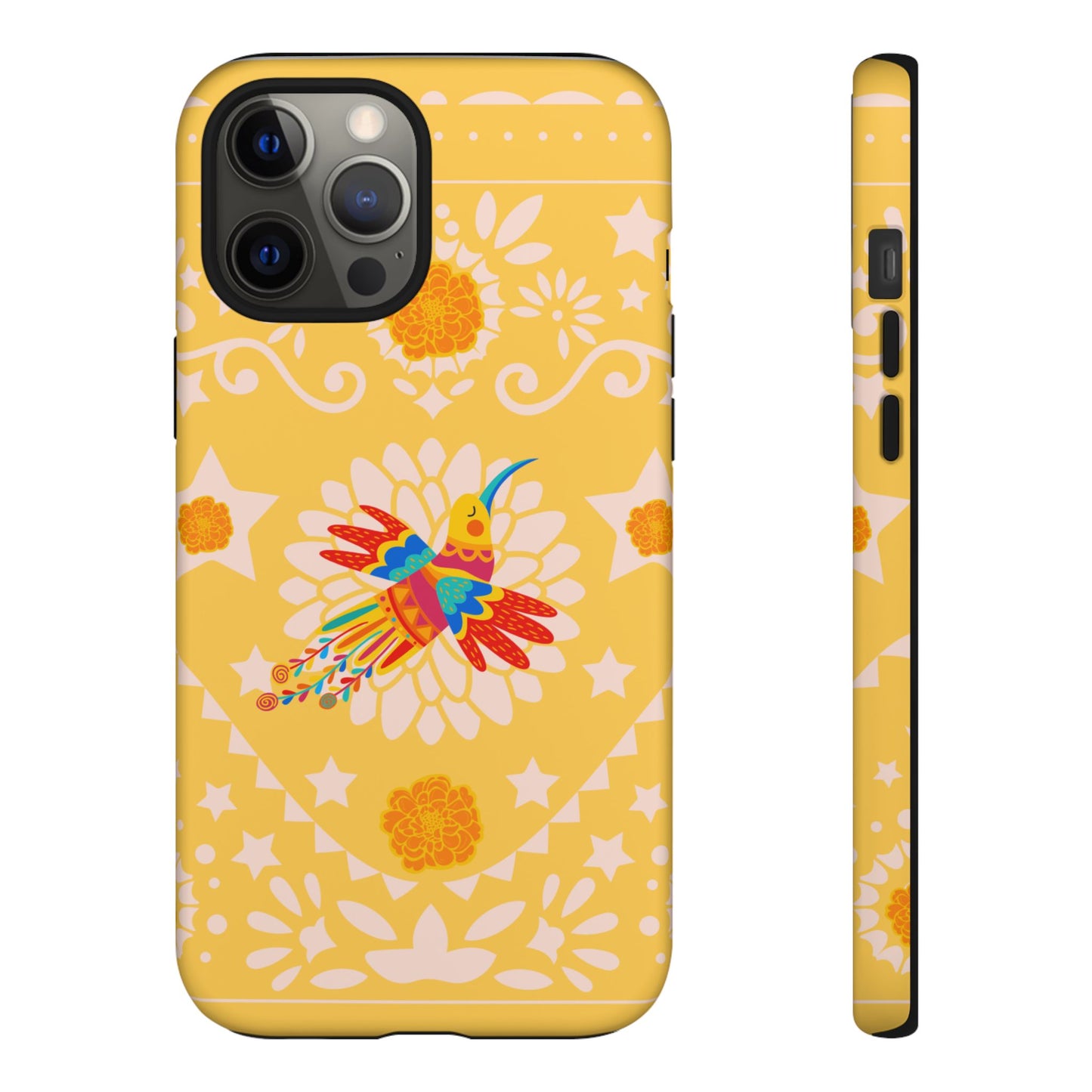 Day of the Dead Alebrije phone case, durable protection, Día de los Muertos enthusiasts,  Mexican folklore, sugar skulls, and alebrije creatures, Tough Cases