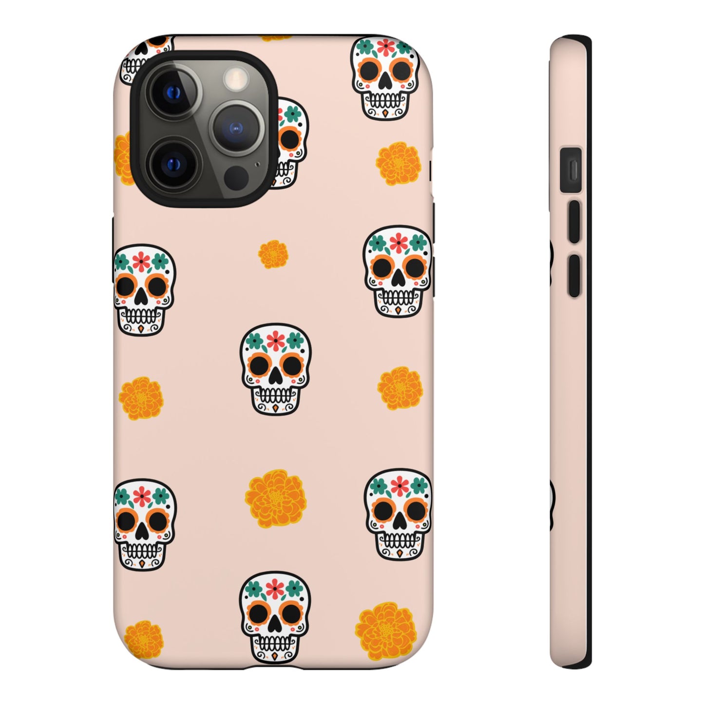 Day of the Dead Alebrije phone case, durable protection, Día de los Muertos enthusiasts,  Mexican folklore, sugar skulls, and alebrije creatures, Tough Cases