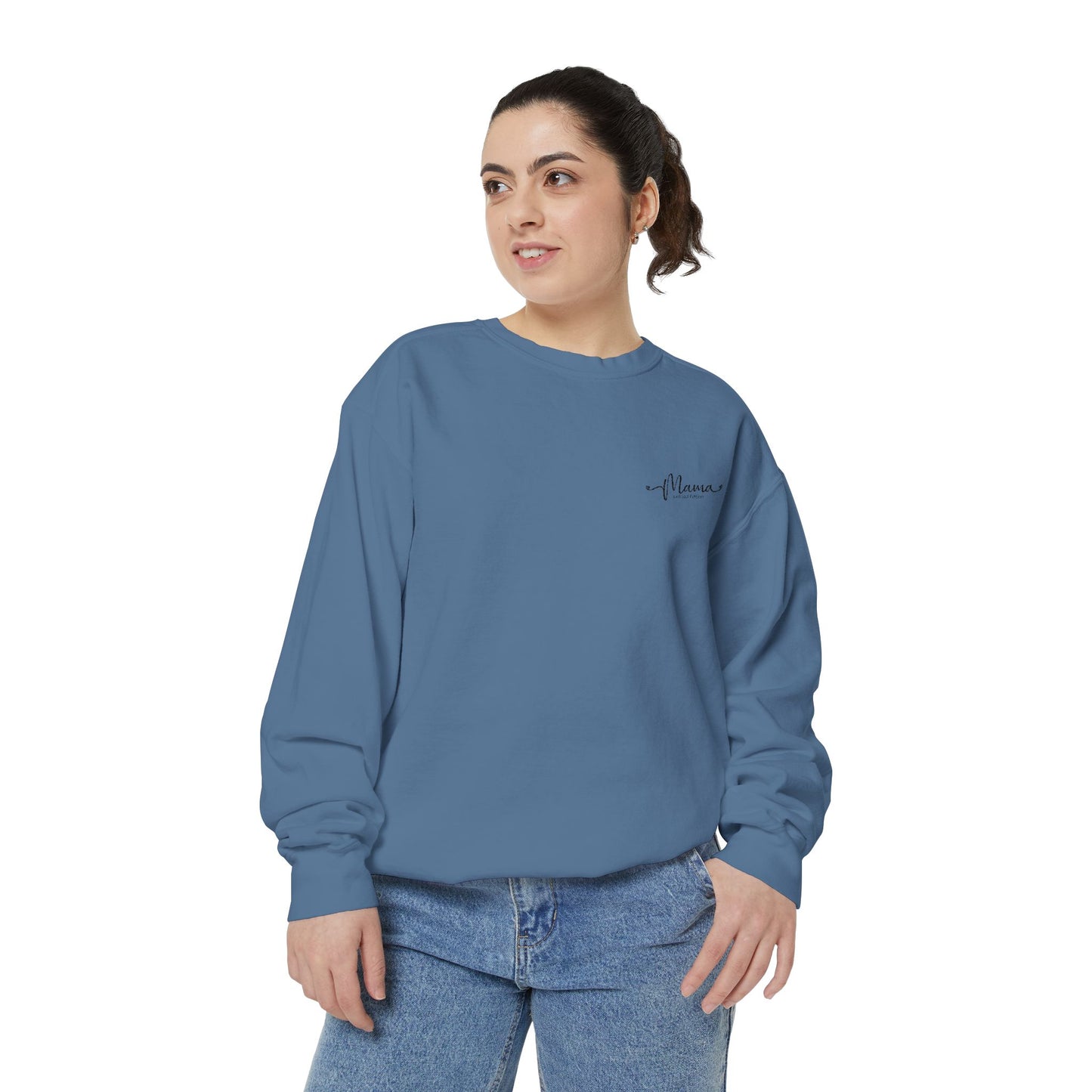 Mother’s Day Sweatshirt Cozy Gift for Mom Unisex Garment-Dyed
