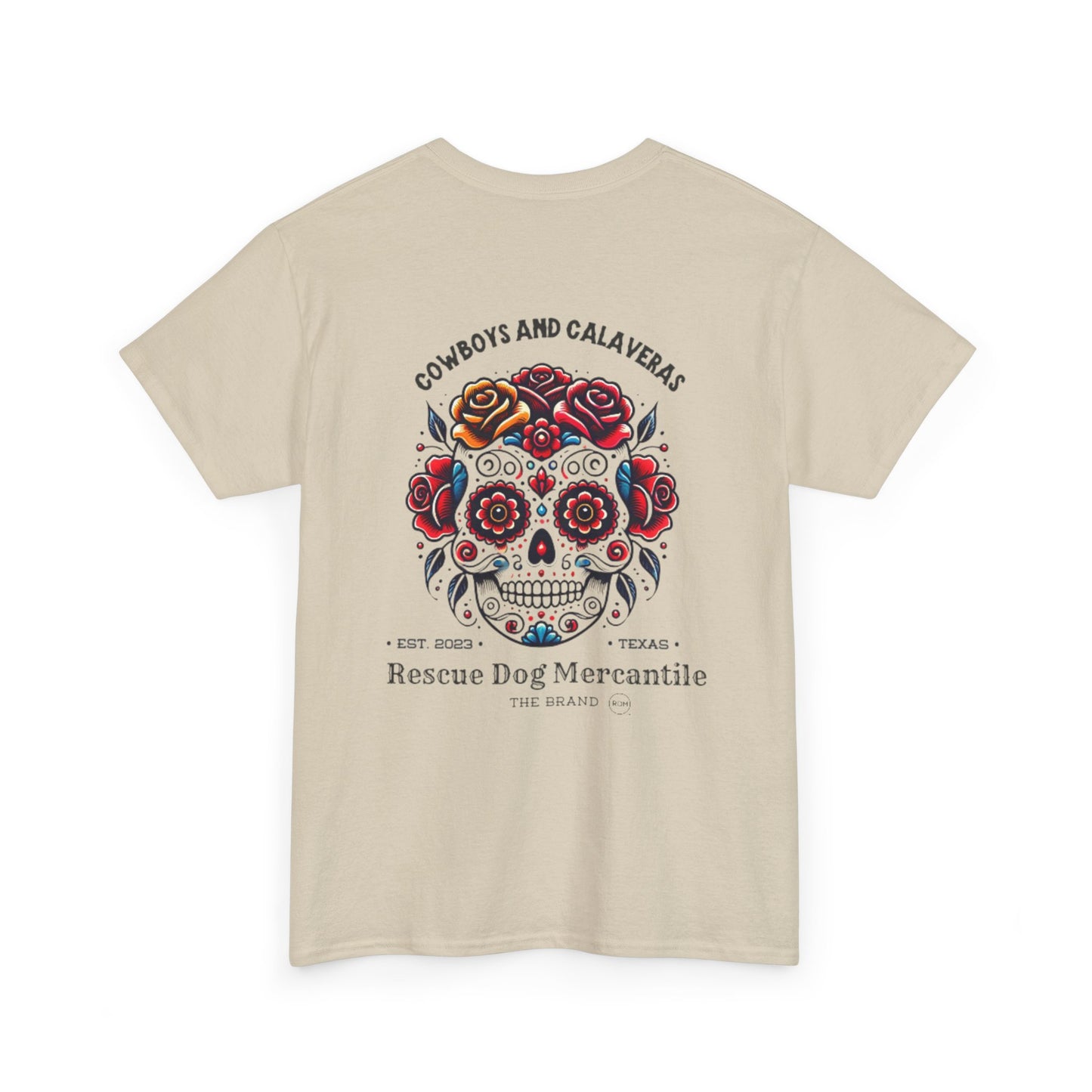 Cowboy Halloween Dia de los Muertos Unisex Heavy Cotton Tee