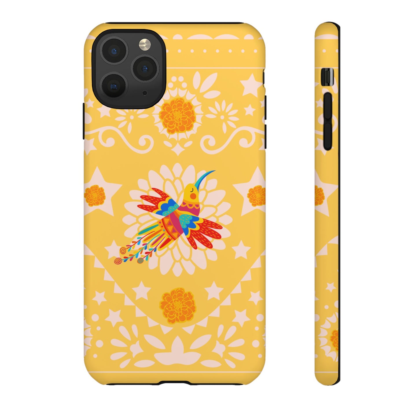 Day of the Dead Alebrije phone case, durable protection, Día de los Muertos enthusiasts,  Mexican folklore, sugar skulls, and alebrije creatures, Tough Cases