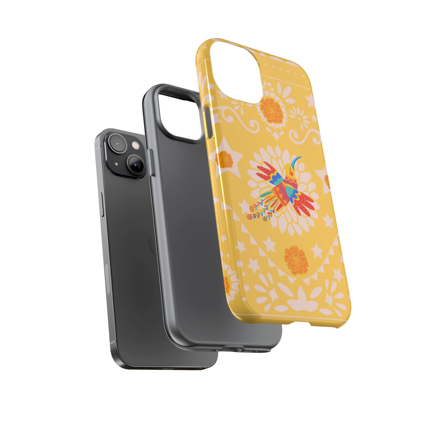 Day of the Dead Alebrije phone case, durable protection, Día de los Muertos enthusiasts,  Mexican folklore, sugar skulls, and alebrije creatures, Tough Cases