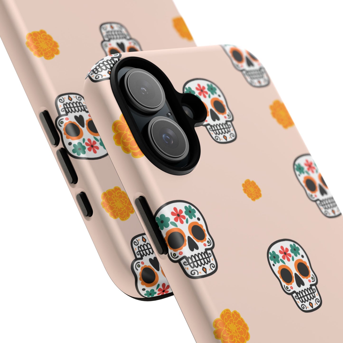 Day of the Dead Alebrije phone case, durable protection, Día de los Muertos enthusiasts,  Mexican folklore, sugar skulls, and alebrije creatures, Tough Cases