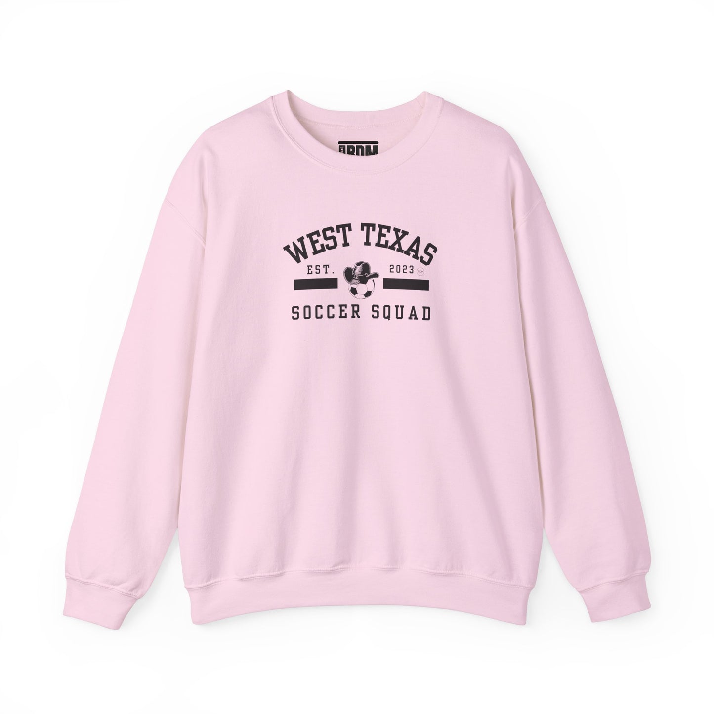 West Texas Soccer Squad Black Letters Unisex Heavy Blend™ Crewneck Sweatshirt