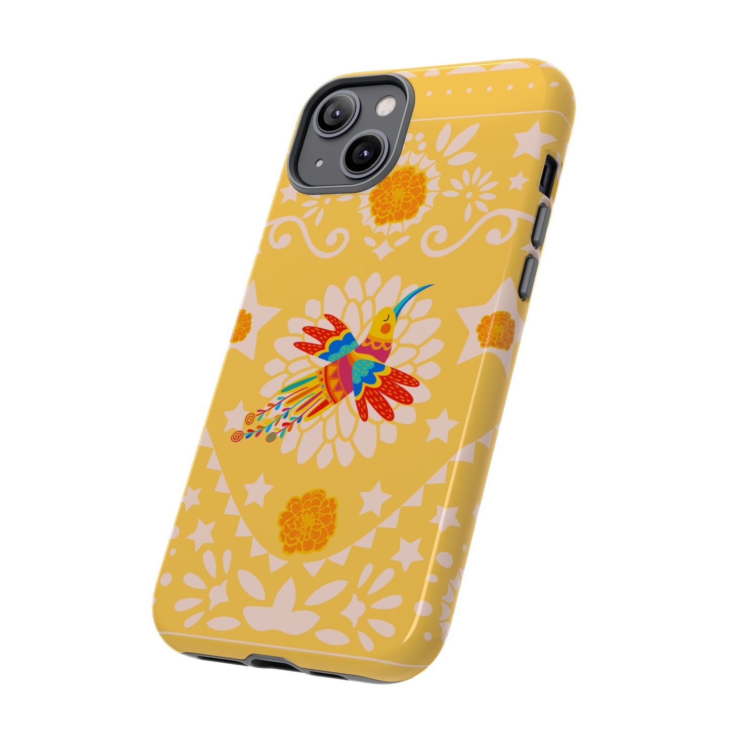 Day of the Dead Alebrije phone case, durable protection, Día de los Muertos enthusiasts,  Mexican folklore, sugar skulls, and alebrije creatures, Tough Cases