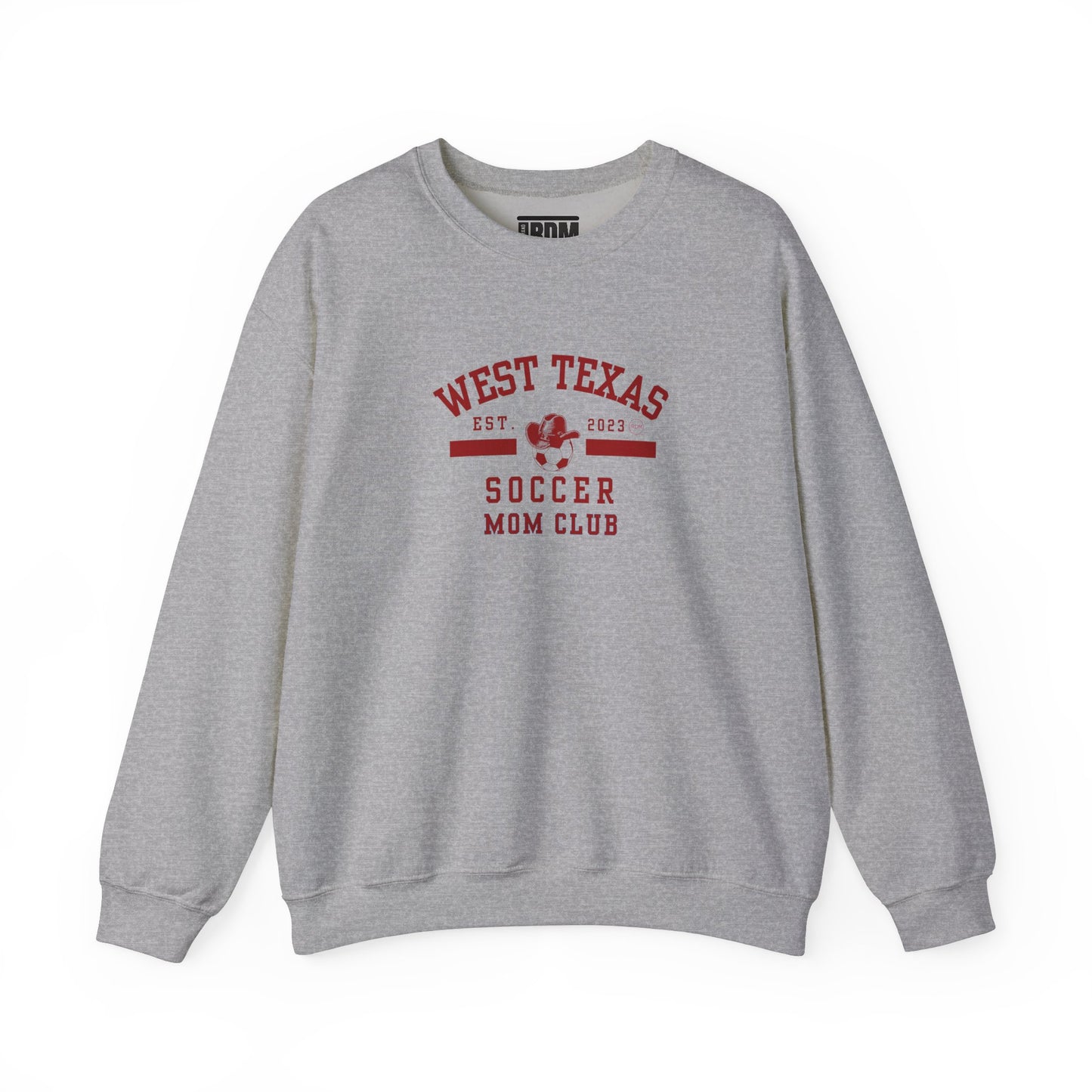 West Texas Soccer Mom Red Letters Unisex Heavy Blend™ Crewneck Sweatshirt