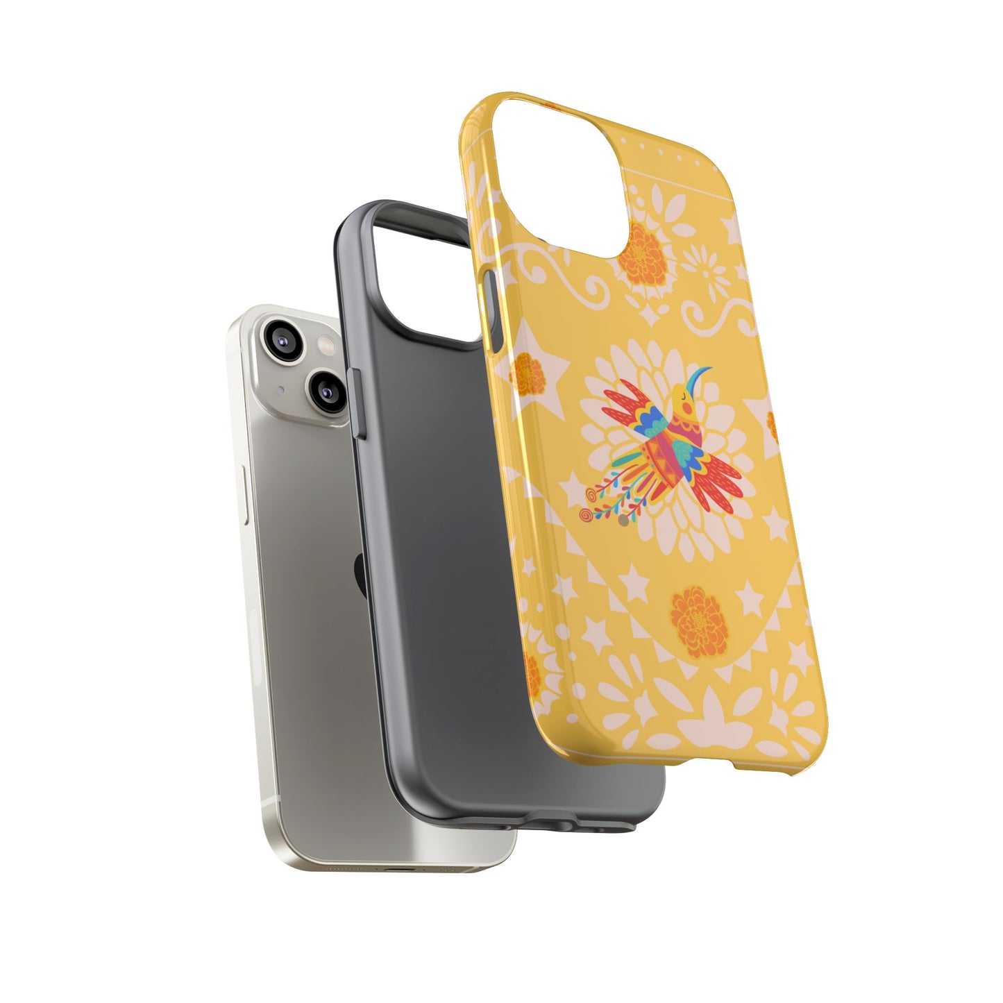 Day of the Dead Alebrije phone case, durable protection, Día de los Muertos enthusiasts,  Mexican folklore, sugar skulls, and alebrije creatures, Tough Cases