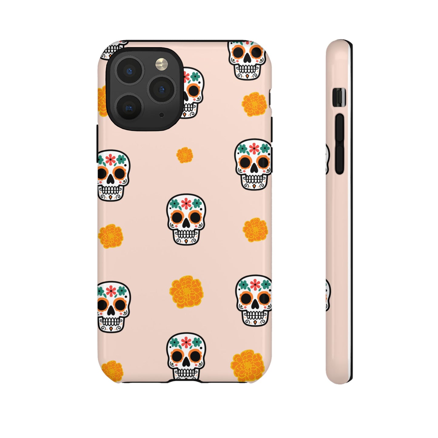 Day of the Dead Alebrije phone case, durable protection, Día de los Muertos enthusiasts,  Mexican folklore, sugar skulls, and alebrije creatures, Tough Cases