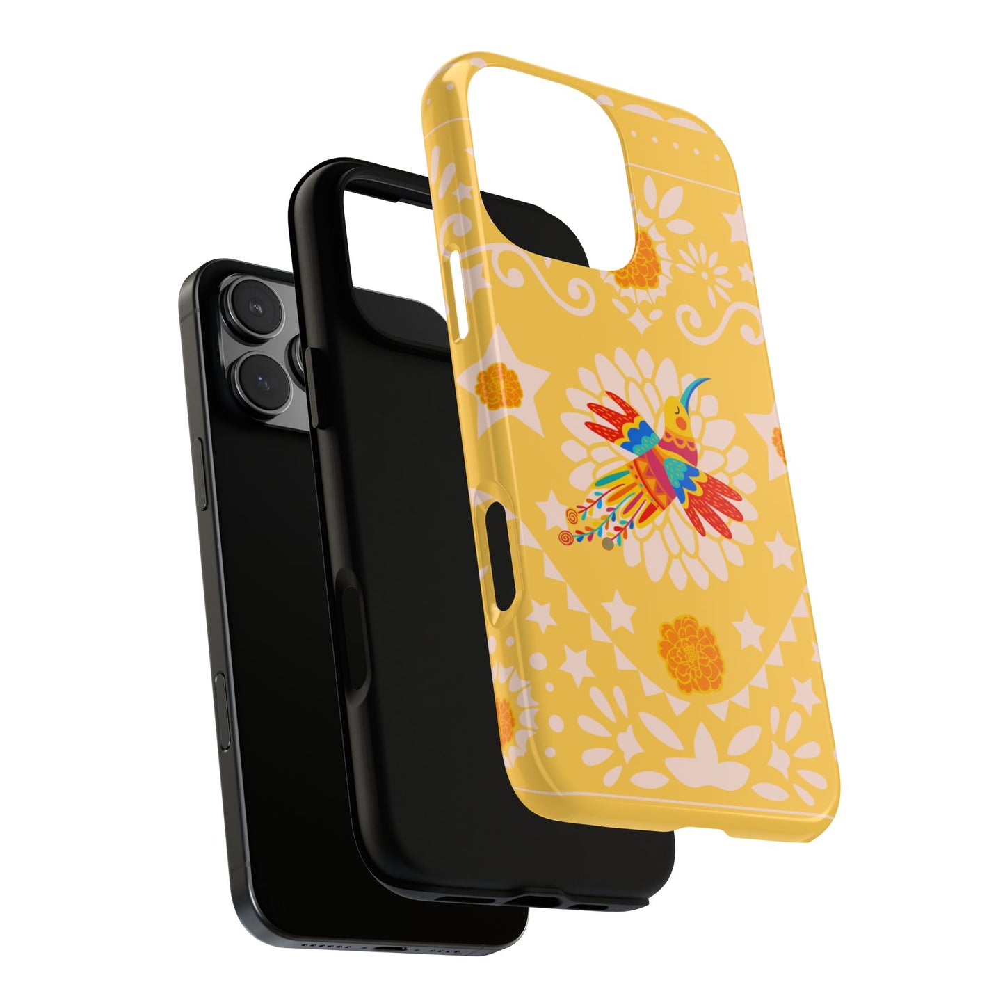 Day of the Dead Alebrije phone case, durable protection, Día de los Muertos enthusiasts,  Mexican folklore, sugar skulls, and alebrije creatures, Tough Cases