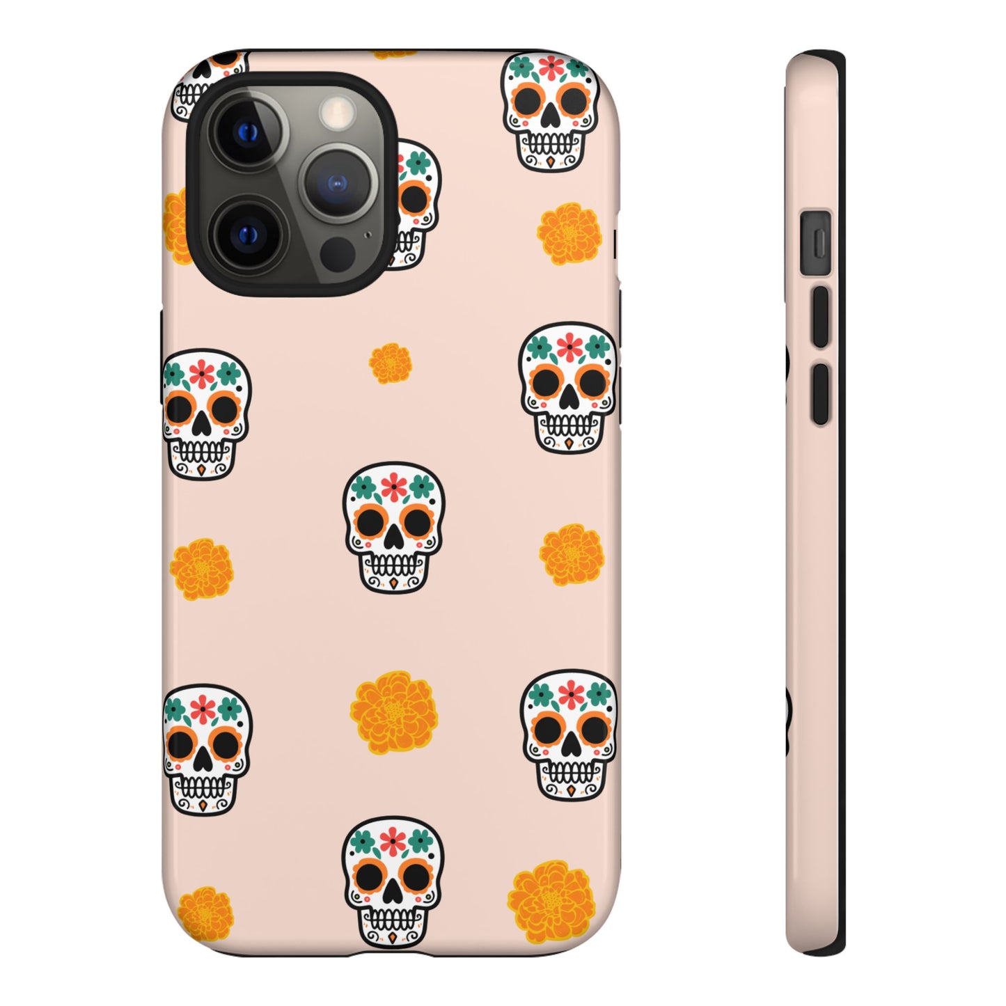 Day of the Dead Alebrije phone case, durable protection, Día de los Muertos enthusiasts,  Mexican folklore, sugar skulls, and alebrije creatures, Tough Cases