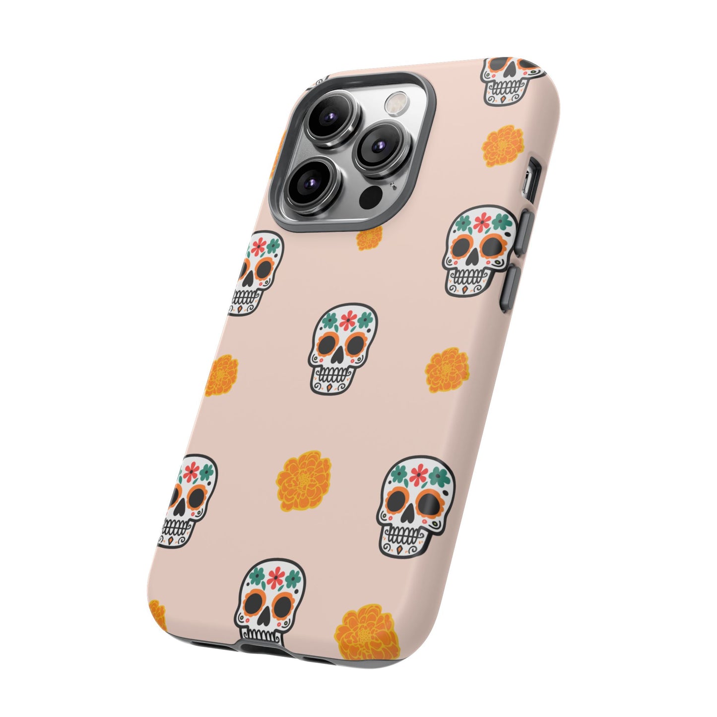 Day of the Dead Alebrije phone case, durable protection, Día de los Muertos enthusiasts,  Mexican folklore, sugar skulls, and alebrije creatures, Tough Cases