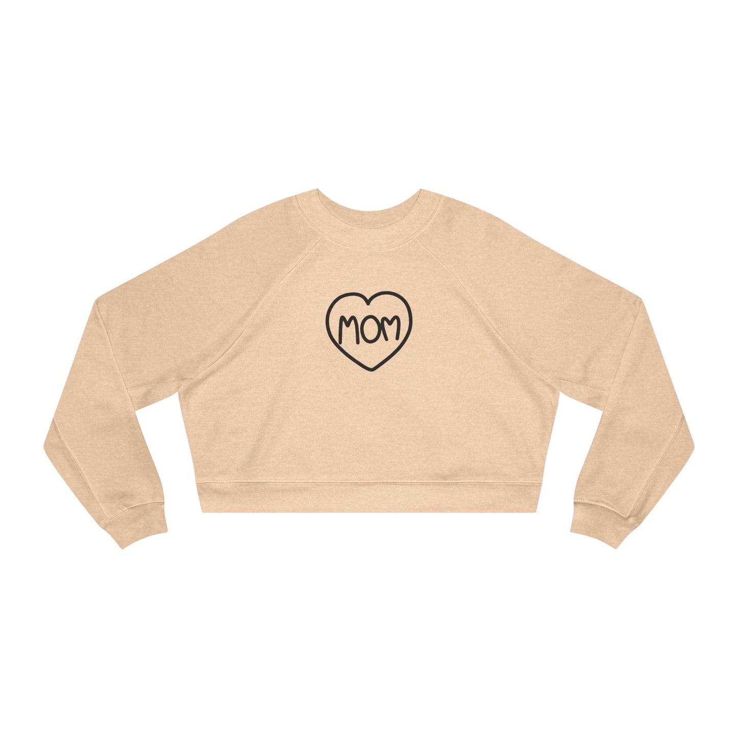 Mother’s Day Cropped Fleece Pullover Sweatshirt Cozy Gift for Mom Stylish & Heartfelt