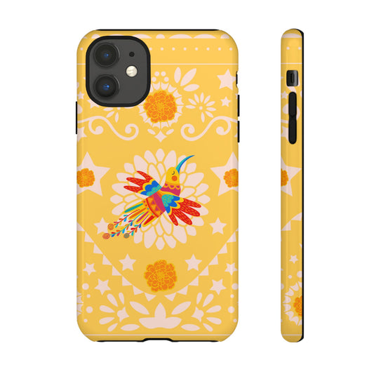 Day of the Dead Alebrije phone case, durable protection, Día de los Muertos enthusiasts,  Mexican folklore, sugar skulls, and alebrije creatures, Tough Cases