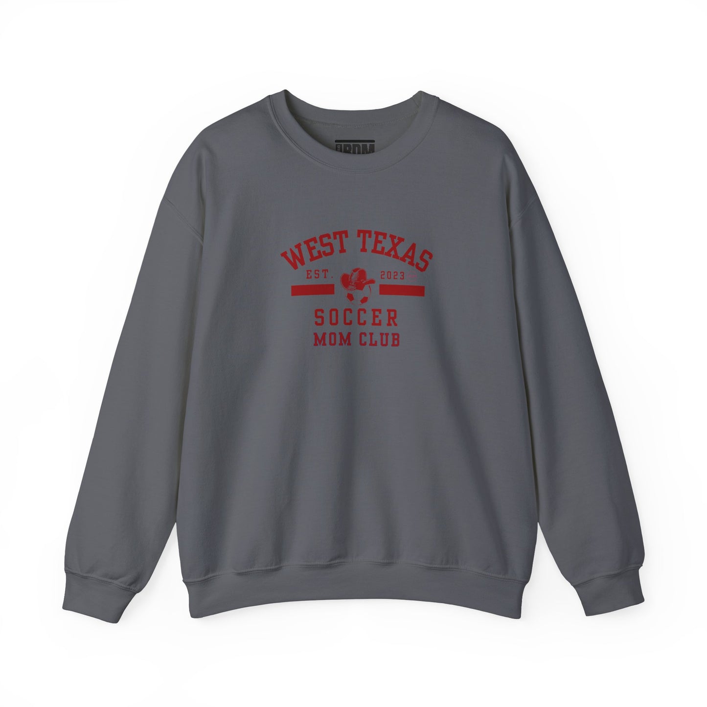 West Texas Soccer Mom Red Letters Unisex Heavy Blend™ Crewneck Sweatshirt