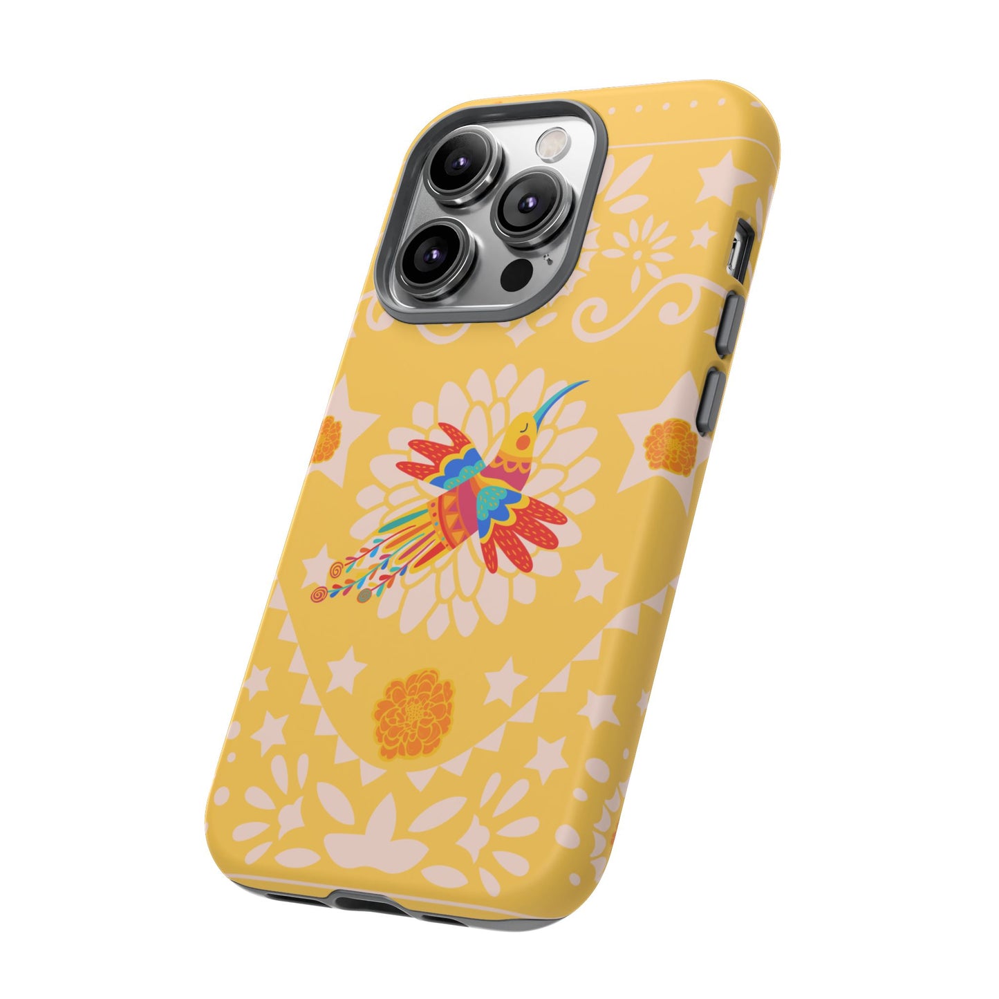 Day of the Dead Alebrije phone case, durable protection, Día de los Muertos enthusiasts,  Mexican folklore, sugar skulls, and alebrije creatures, Tough Cases