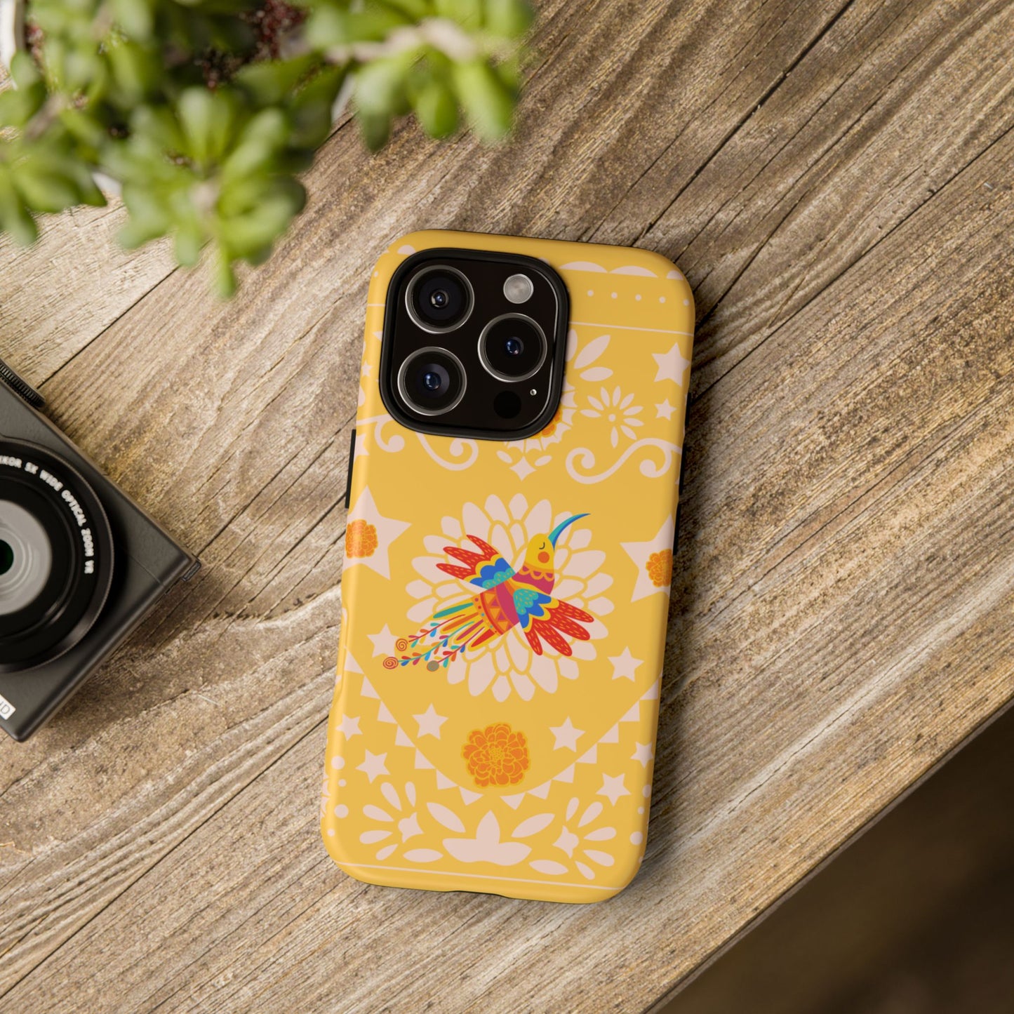 Day of the Dead Alebrije phone case, durable protection, Día de los Muertos enthusiasts,  Mexican folklore, sugar skulls, and alebrije creatures, Tough Cases