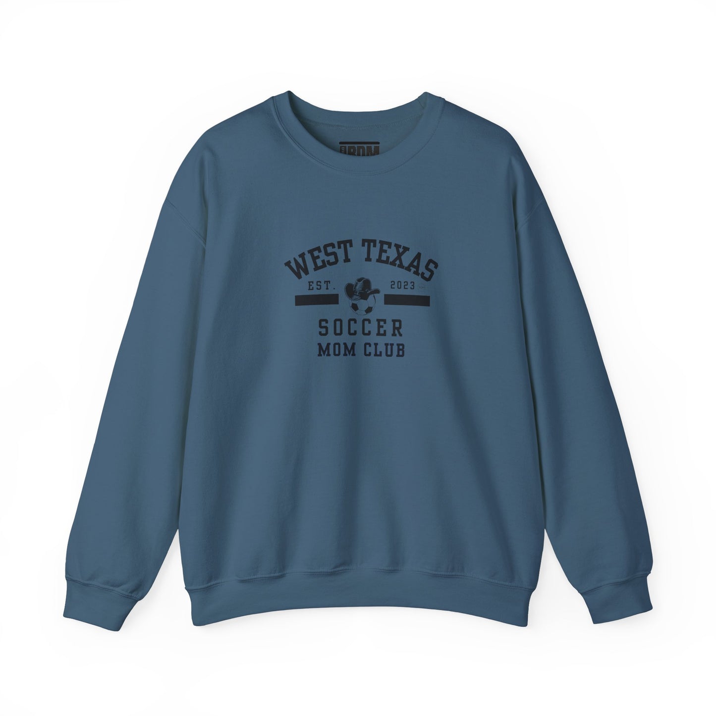 West Texas Soccer Mom Black Letters Unisex Heavy Blend™ Crewneck Sweatshirt