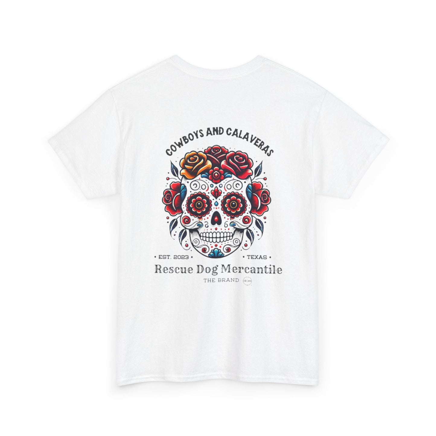 Cowboy Halloween Dia de los Muertos Unisex Heavy Cotton Tee