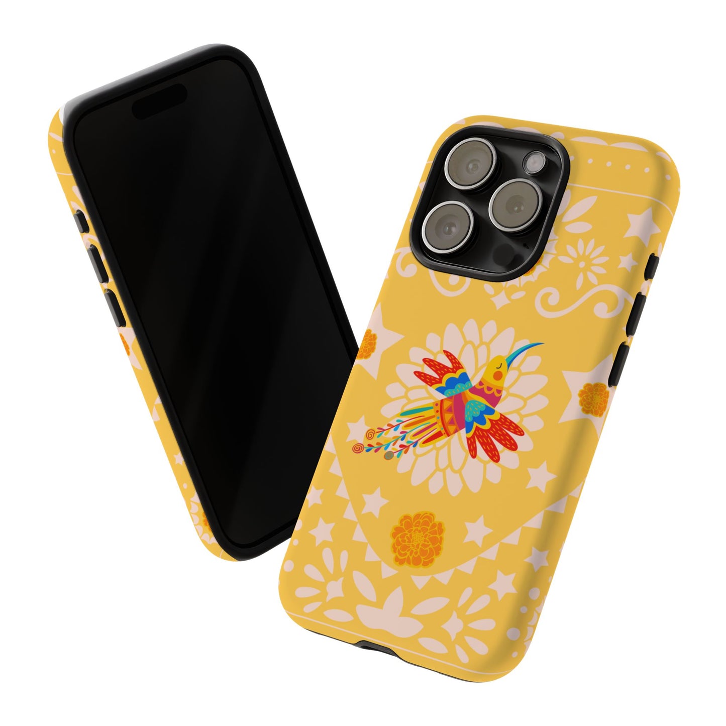 Day of the Dead Alebrije phone case, durable protection, Día de los Muertos enthusiasts,  Mexican folklore, sugar skulls, and alebrije creatures, Tough Cases