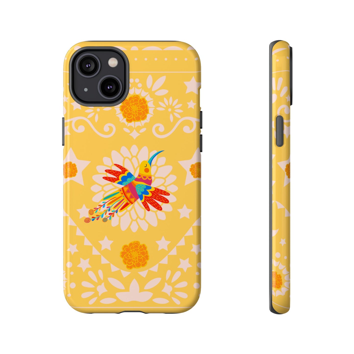 Day of the Dead Alebrije phone case, durable protection, Día de los Muertos enthusiasts,  Mexican folklore, sugar skulls, and alebrije creatures, Tough Cases